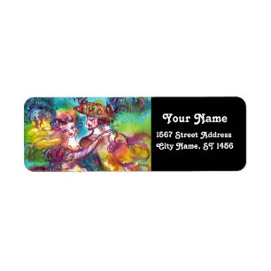 CARNIVAL DANCE Venetian Masqueradancers Returadress Etikett