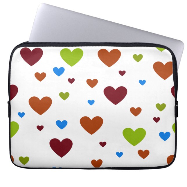 Carnival Dancing Hearts 1 Laptop Fodral (Framsidan)
