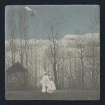 Carnival Evening, Henri Rousseau oil painting 1886 Stenunderlägg<br><div class="desc">Henri Rousseau,  oil on canvas,  1886... 
oil painting,  fine art,  traditional art,  modern art,  landscape,  winter,  cold,  bare trees,  carnival,  clown,  blue,  dark,  clouds,  cloudy,  overcast,  moon,  moonlight,  night,  nighttime,  grey,  gray,  spooky,  gloomy,  murky,  eclectic,  chic,  stately,  sophisticated,  funky,  home decor,  unique,  elegant,  quirky,  gothic, </div>