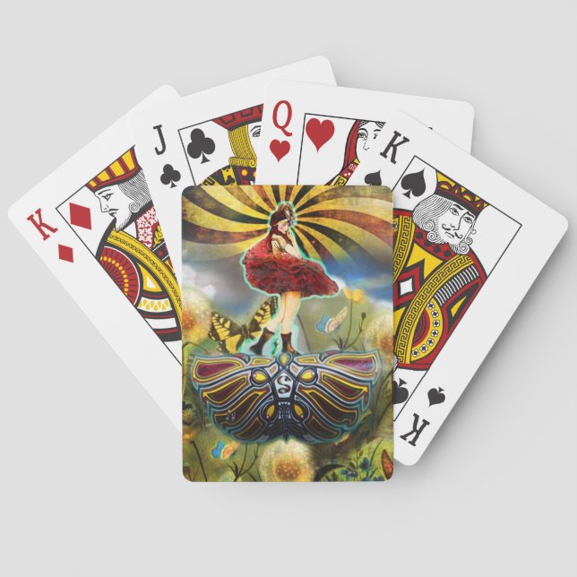 Carnival Fairy Deck Bicycle Spelkort (Baksidan)