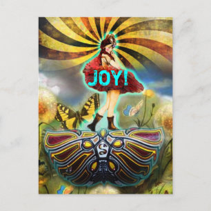 Carnival Fairy Postcard Vykort