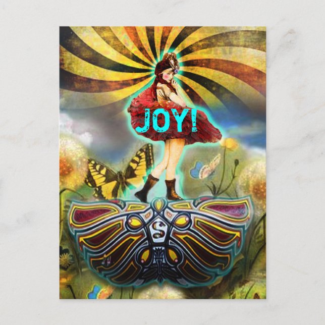 Carnival Fairy Postcard Vykort (Framsida)