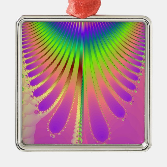 Carnival Feathers Julgransprydnad Metall (Framsidan)