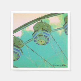 Carnival Ferris Wheel - Födelsedagsfest Napkins Pappersservett