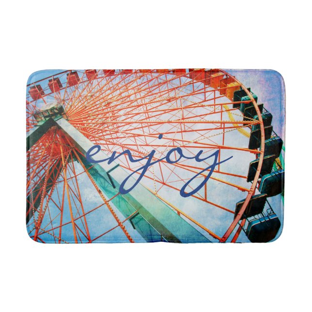 Carnival Ferris Wheel Photo Ejoy Script Quote Badrumsmatta (Framsidan)