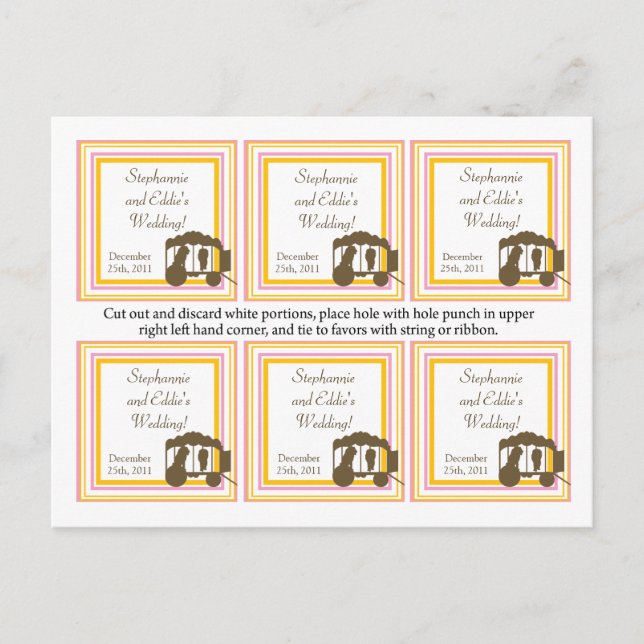 Carnival för favorittaggar vykort (Framsida)