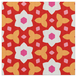 CARNIVAL - Geometric Botanical Flower Cute Blommig Tyg
