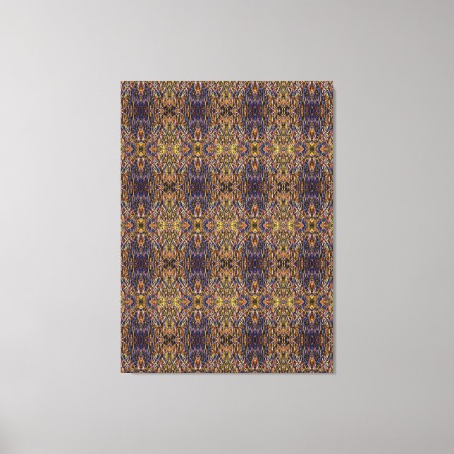 Carnival Glass Grass With Orange Mold Fungus tiled Canvastryck (Framsida)