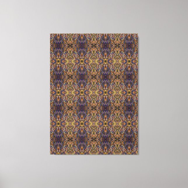 Carnival Glass Grass With Orange Mold Fungus tiled Canvastryck (Framsida)