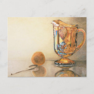 Carnival Glass Pitcher Art-vykort Vykort