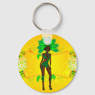Carnival grönt Girl.ai Nyckelring