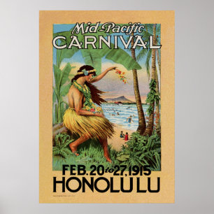 Carnival i mellersta Stilla havet - Honolulu - 191 Poster