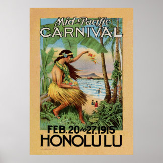 Carnival i mellersta Stilla havet - Honolulu - 191 Poster