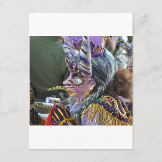 Carnival i Oruro, Bolivia Vykort (Framsida)