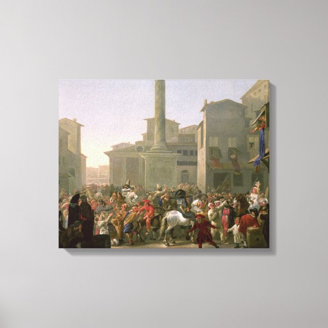 Carnival i Rom, 1650-51 Canvastryck (Framsida)