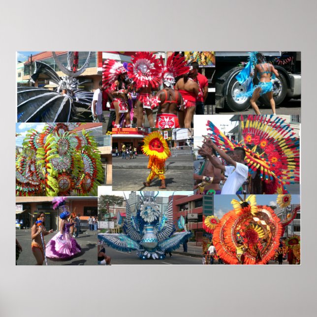 Carnival i Trinidad Poster (Framsidan)