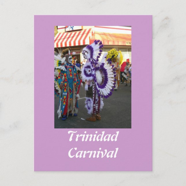 Carnival i Trinidad Vykort (Framsida)
