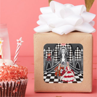 Carnival in a Magical land Fyrkantigt Klistermärke