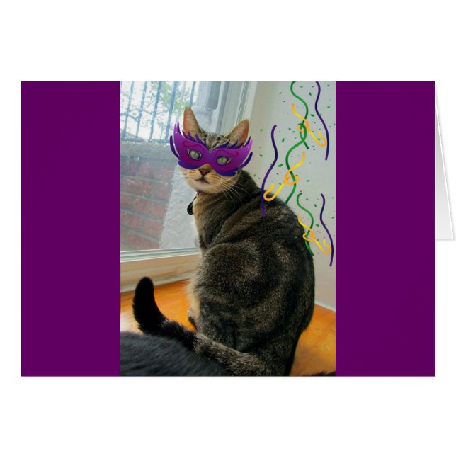 Carnival Indigo Hälsningskort (Framsidan Horizontal)