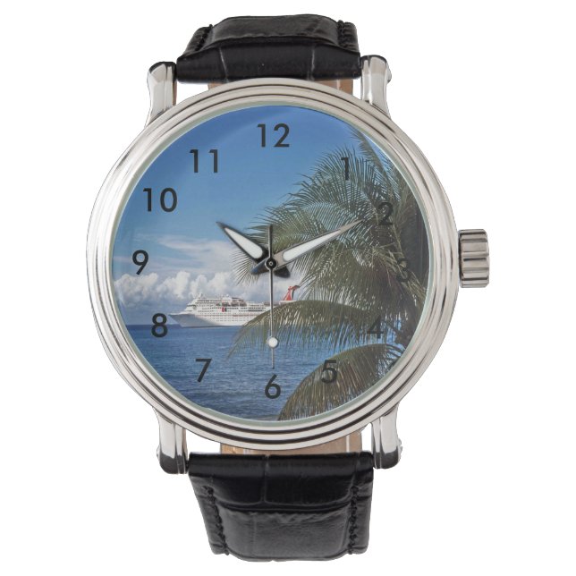 Carnival-kryssning frakt dockad i Grand Cayman Armbandsur (Framsida)