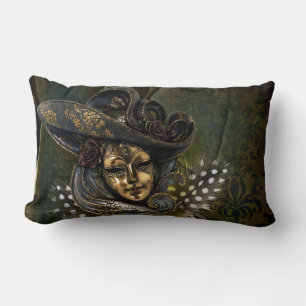 Carnival Mask-Golden MasqueraDekorativ kudde