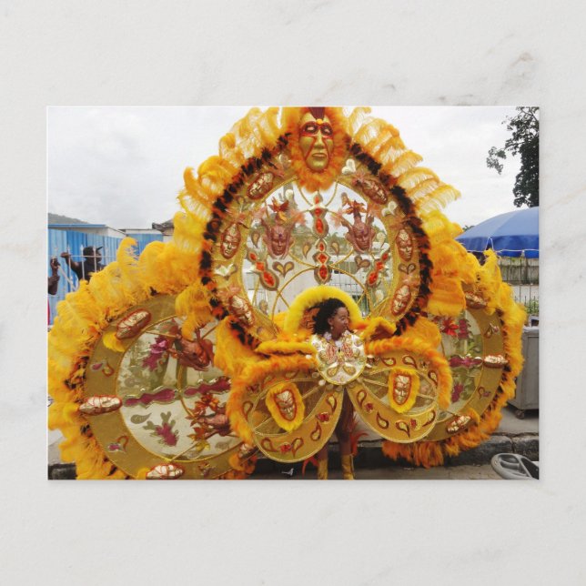 Carnival Masquerader, Trinidad och Tobago Vykort (Framsida)