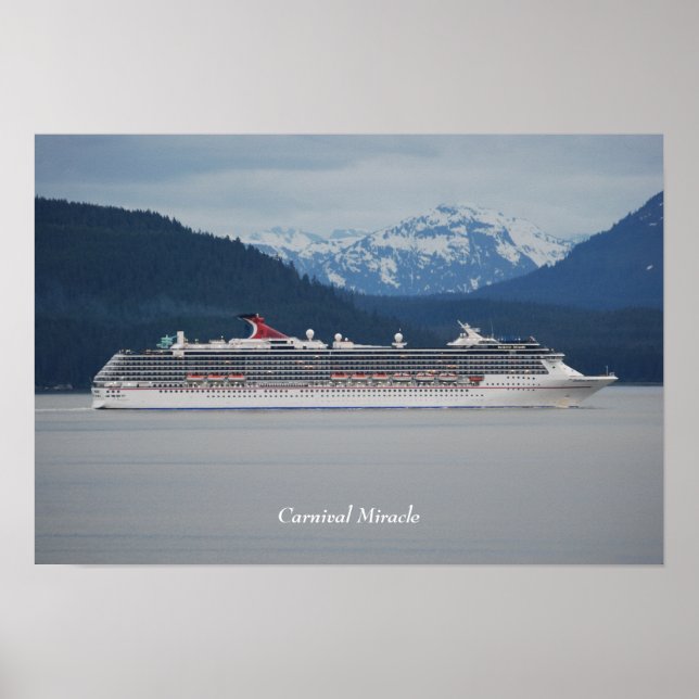 Carnival Miracle i Alaska Poster (Framsidan)