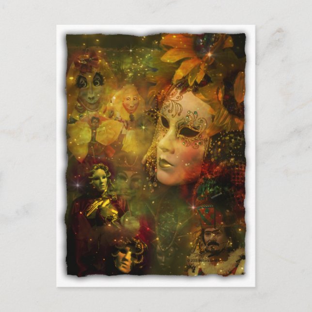 Carnival - New Orleans Mardi Gras Splendor Vykort (Framsida)