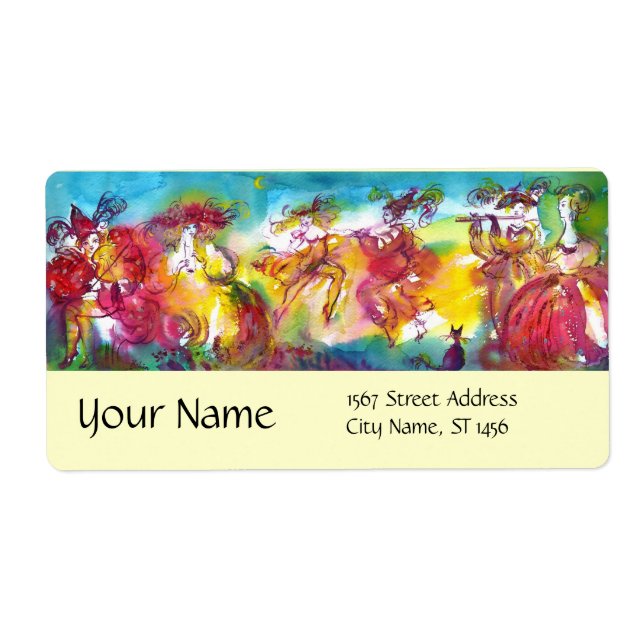 CARNIVAL NIGHT/Venetian Masquad,Dance Music Fraktsedel (Framsidan)