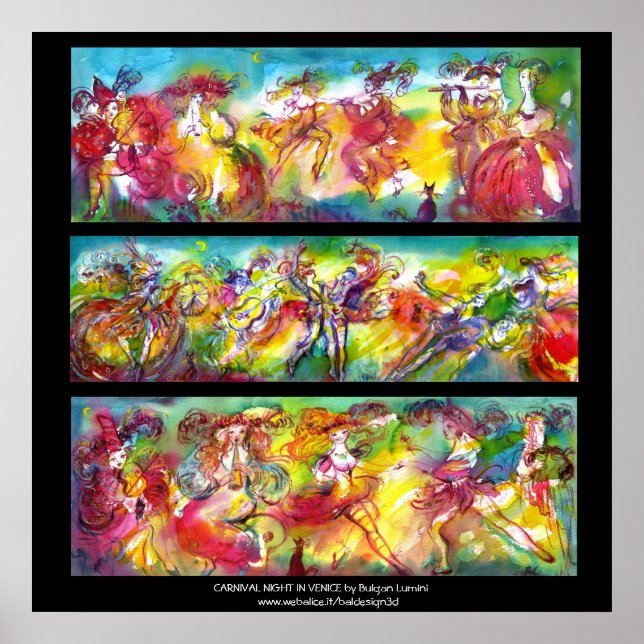 CARNIVAL NIGHT/Venetian Masquad,Dance Music Poster (Framsidan)