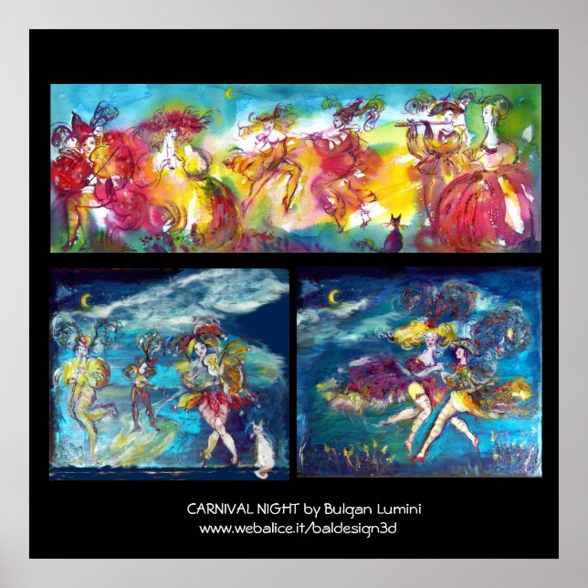 CARNIVAL NIGHT/Venetian Masquad,Dance Music Poster (Framsidan)