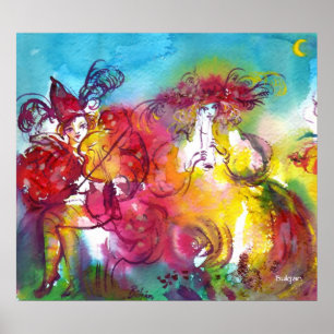 CARNIVAL NIGHT/Venetian Masquad,Dance Music Poster