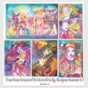 CARNIVAL OF VENICE Mardi Gras Masqueramasker Klistermärken