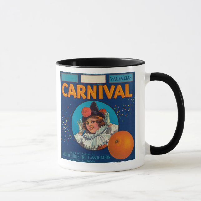 Carnival Orange LabelAnaheim, CA Mugg (Höger)