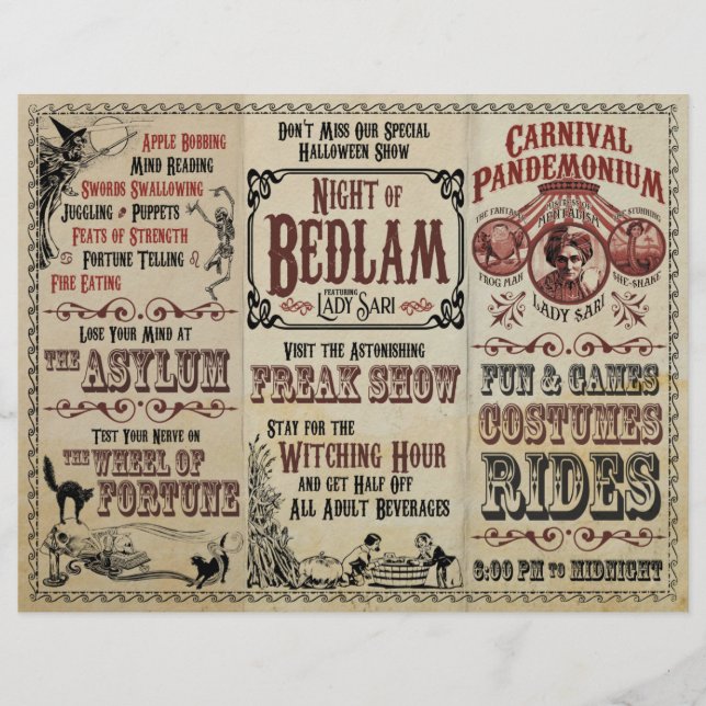 Carnival Pandemonium Flyer (Framsida)