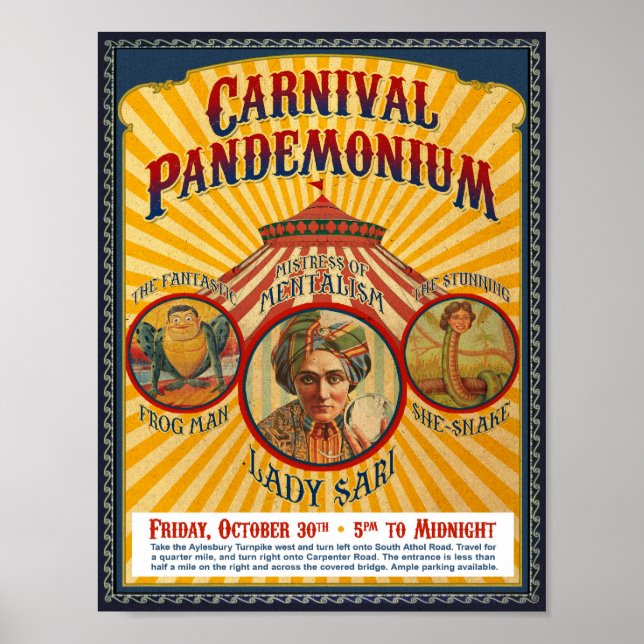 Carnival Pandemonium Poster (Framsidan)