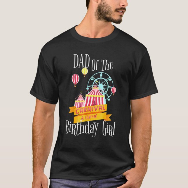 Carnival Pappa i födelsedagstjudets friskmatta T Shirt (Framsida)