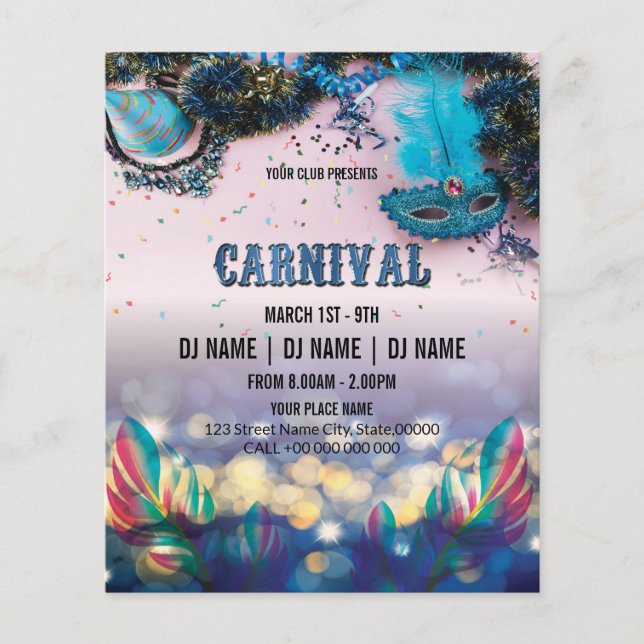 Carnival Party Flyer (Framsidan)