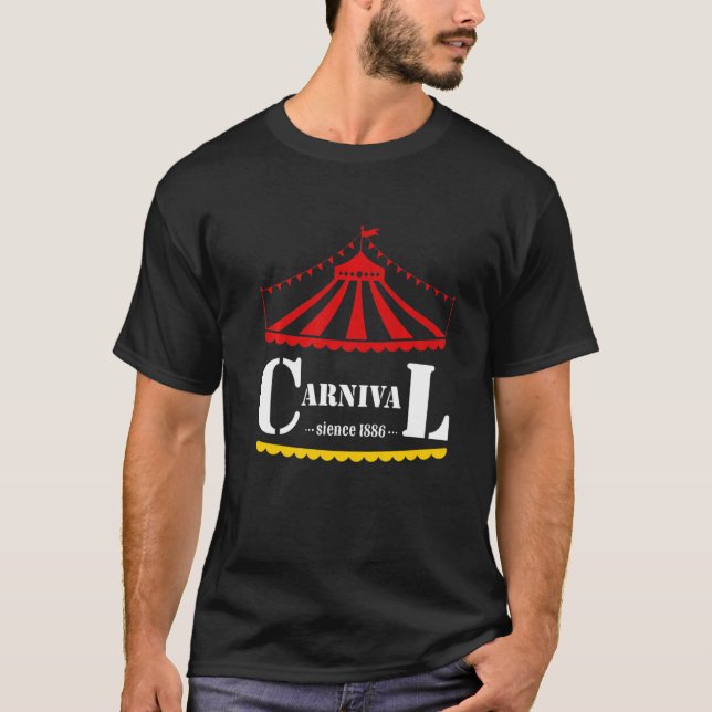 Carnival Personal Circus Clowns Jester & Ringmaste T Shirt (Framsida)