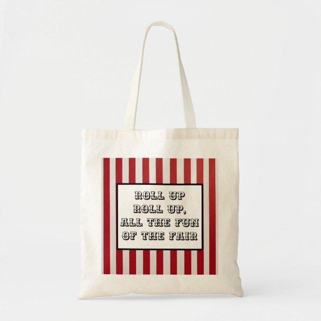 Carnival Rand Tote Bag - Roligt Fair-Inspired Tygkasse (Framsidan)