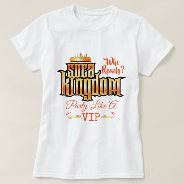 CARNIVAL Soca Kingdom med redigerbar text Tröja (Design framsida)
