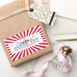 Carnival Temaparty Rektangulärt Klistermärke