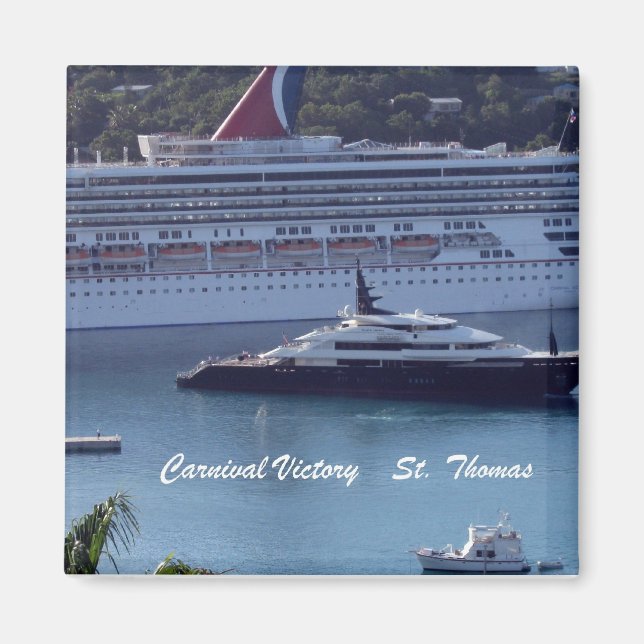 Carnival Victory St. Thomas Magnet (Framsidan)