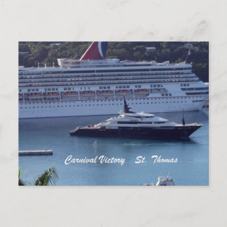 Carnival Victory St. Thomas Vykort