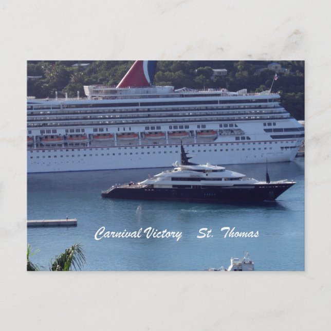 Carnival Victory St. Thomas Vykort (Framsida)