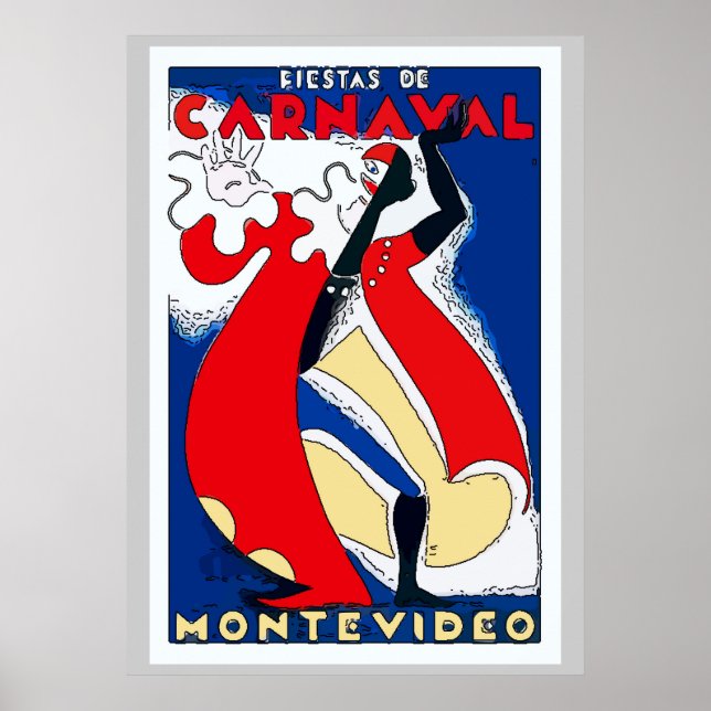 Carnival Vintage Stil Poster (Framsidan)