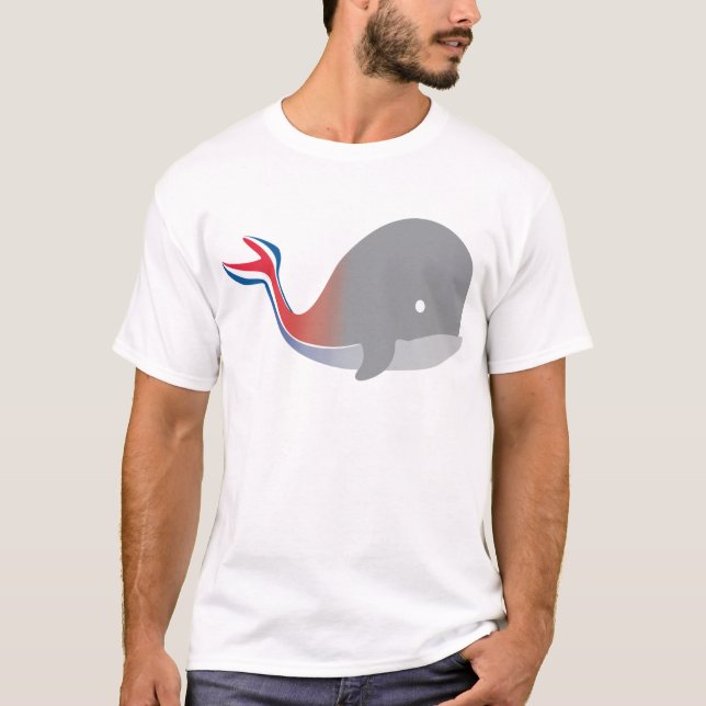 Carnival Whale Svan Tecknad Cruise T-shirt (Framsida)