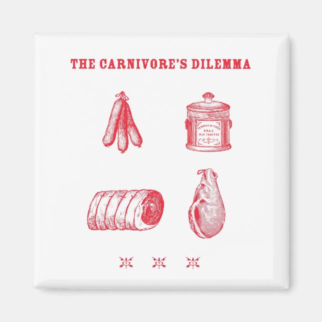 Carnivars Dilemma Magnet (Framsidan)