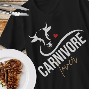 Carnivore Älskare Unisex Cow T Shirt