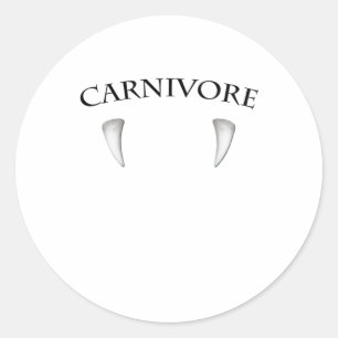 Carnivore Fang Runt Klistermärke